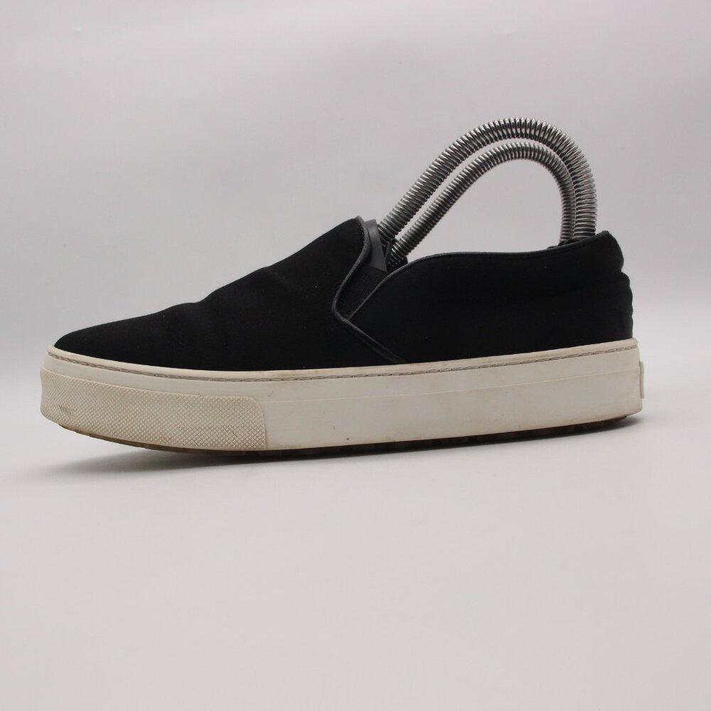 Celine Paris Women's Size EU 37 Black Satin Casual Slip On Sneakers Italy - Picture 4 of 9